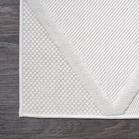 JONATHAN Y Diamond Trellis Indoor Outdoor Runner Rug 2X8 Ivory, Salines for Backyard, Patio, Porch, Easy-Cleaning, High Traffic, Pet-Friendly, Non-Shedding (IBZ101D-28) in Saudi Arabia