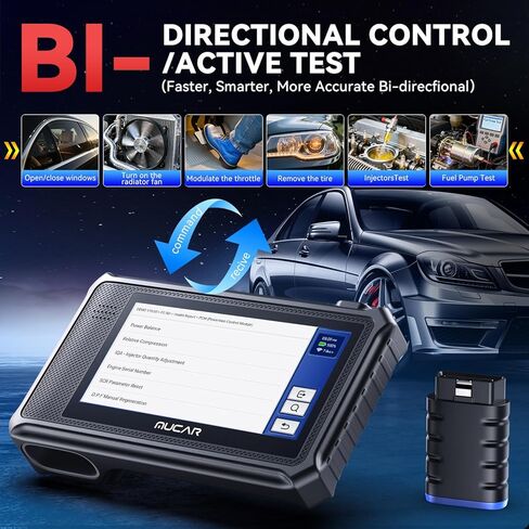 أداة المسح الضوئي ثنائية الاتجاه MUCAR VO6، ماسح ضوئي تشخيصي كامل للأنظمة obd2، ماسح ضوئي تشخيصي للسيارات للسيارة، 28+ قارئ رمز الخدمات، CAN FD، FCA/AutoAuth، تحديث مجاني مدى الحياة = بدون اشتراكات in Kuwait