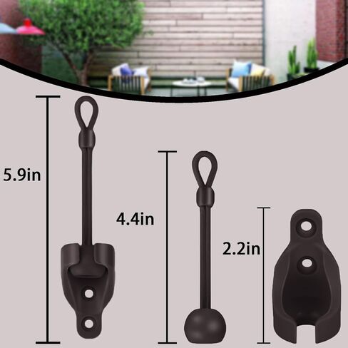 مجموعة أدوات بنجي بديلة لجزء الظل الدوار من Coolaroo وربطات عنق للغطاء النهائي لظلال الشمس الخارجية من Coolaroo جزء بديل لظلال الشمس الخارجية من Coolaroo in Kuwait