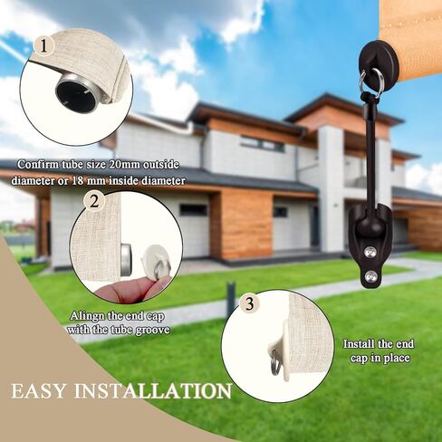 مجموعة أدوات بنجي بديلة لجزء الظل الدوار من Coolaroo وربطات عنق للغطاء النهائي لظلال الشمس الخارجية من Coolaroo جزء بديل لظلال الشمس الخارجية من Coolaroo in Kuwait