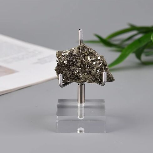 20 قطعة حامل عرض ذراع معدني قابل للتعديل مع قاعدة أكريليك حامل لوحة زخرفية فضية حامل لكتاب الصور مجموعة الجيود المعدنية والعقيق المرجاني in Kuwait