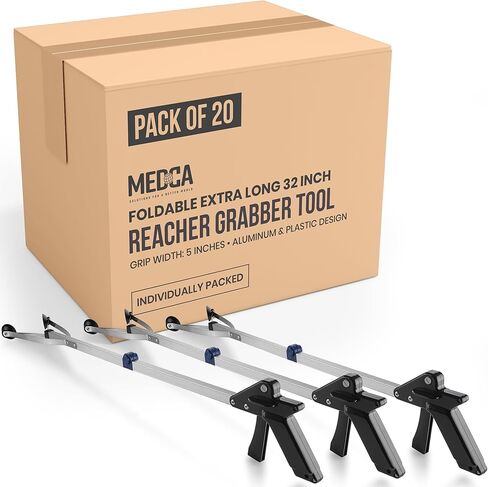 Reacher Grabber Tool - Gripping Device - Lightweight Durable Folding Claw Extends Arm Reach to 32 Inches Ideal Indoor and Outdoor Reaching Mobility Aid and Trash Grabber Picker Upper Tool in Saudi Arabia