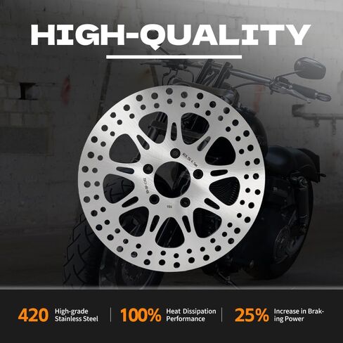 TOFR 11.5 بوصة دوارات الفرامل الأمامية الخلفية أقراص مسمار لـ Harley XL883 1200 Dyna Super Glide Wide Glide Low Rider 00-03 Touring Road King Electra Glide Road Glide 2000-2007 in Saudi Arabia