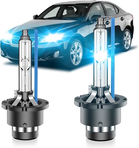 مناسب لسيارة Lexus 2006-2015 IS250 IS350 2008-2012 LS600 LS600H LS600HL OEM 35 وات جهاز عرض D4S HID زينون المصابيح الأمامية، استبدال المصابيح الأمامية AFS 90981-20024، 8000K أزرق D4SC1 ثنائي زينون، حزمة من 2 in Saudi Arabia