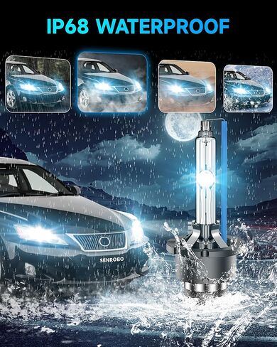 مناسب لسيارة Lexus 2006-2015 IS250 IS350 2008-2012 LS600 LS600H LS600HL OEM 35 وات جهاز عرض D4S HID زينون المصابيح الأمامية، استبدال المصابيح الأمامية AFS 90981-20024، 8000K أزرق D4SC1 ثنائي زينون، حزمة من 2 in Saudi Arabia