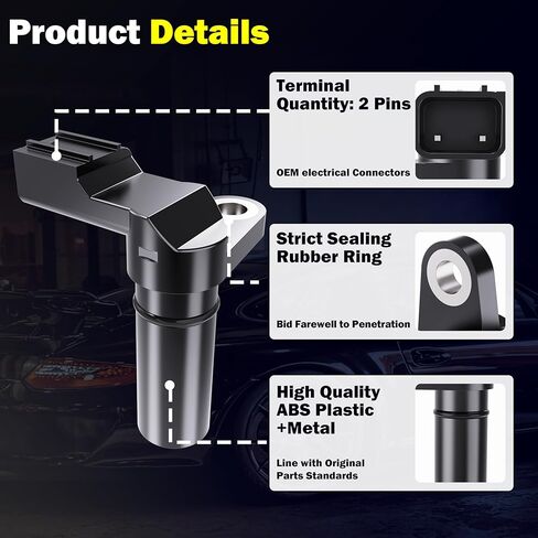 مستشعر موضع عمود الحدبات للمحرك متوافق مع 2011-2018 Ford F-150 Edge Explorer Mustang Taurus Flex Lincoln MKS MKT MKX MKZ 2011-2018 - يستبدل 917-718، 7T4Z6B288A، PC773، ZZJ118280 in Kuwait