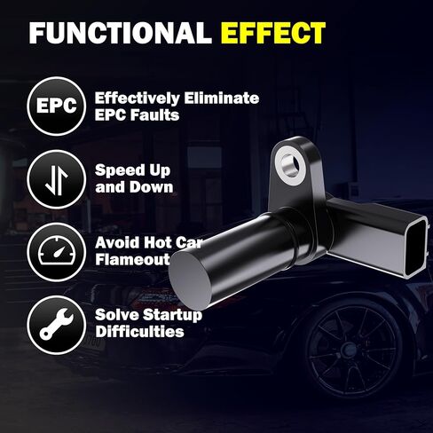 مستشعر موضع عمود الحدبات للمحرك متوافق مع 2011-2018 Ford F-150 Edge Explorer Mustang Taurus Flex Lincoln MKS MKT MKX MKZ 2011-2018 - يستبدل 917-718، 7T4Z6B288A، PC773، ZZJ118280 in Kuwait