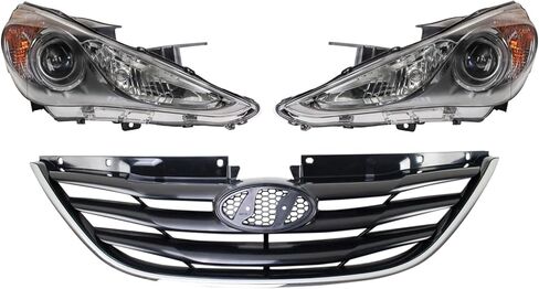 TRQ Lighting Kit HY1200162 HY2502159 HY2503159 Compatible with 2011-2014 Hyundai Sonata in Saudi Arabia