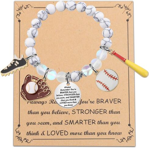 BNQL Baseball Bracelet Gifts Baseball Team Gifts for Sports Lover Fans Women Player Bracelet in Saudi Arabia