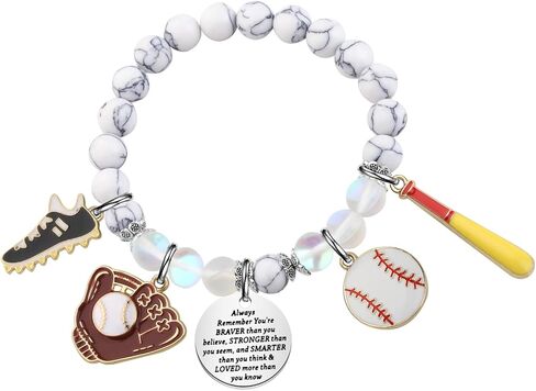 BNQL Baseball Bracelet Gifts Baseball Team Gifts for Sports Lover Fans Women Player Bracelet in Saudi Arabia