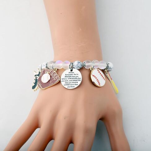 BNQL Baseball Bracelet Gifts Baseball Team Gifts for Sports Lover Fans Women Player Bracelet in Saudi Arabia