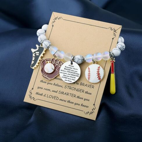 BNQL Baseball Bracelet Gifts Baseball Team Gifts for Sports Lover Fans Women Player Bracelet in Saudi Arabia