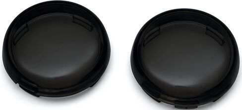 Kuryakyn 2876 Motorcycle Lighting Accessory: Bullet Style Replacement Lens for Harley-Davidson Turn Signals, Smoke, 1 Pair in Saudi Arabia