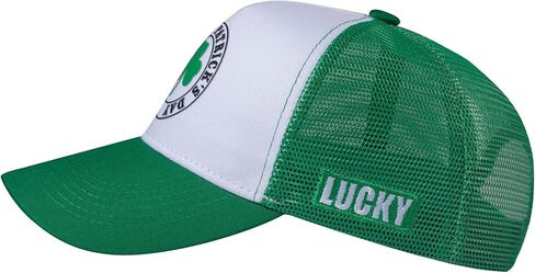 قبعة سائق الشاحنة لعيد القديس باتريك، قبعة بيسبول خضراء أيرلندية للرجال والنساء، قبعات شبكية بغطاء خلفي، ملحقات شامروك in Kuwait
