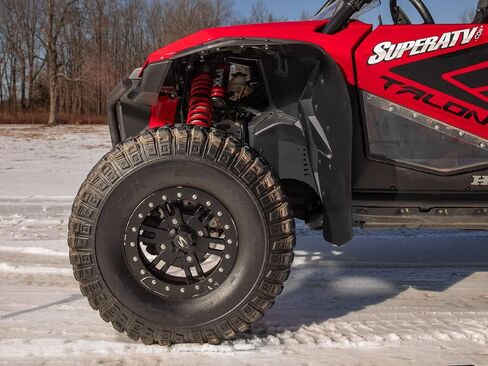 SuperATV Inner Fender Guards Compatible with Honda Talon 1000 Models | See Fitment | Black UV Resistant Powder Coating | Heavy Duty 1/8" Aluminum Plating in Saudi Arabia