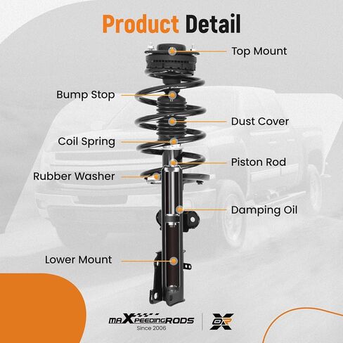 maXpeedingrods 171128L 171128R Front Strut for Dodge Grand Caravan SE SXT 2008-2020 Chrysler Town & Country LX LIMITED 2008-2016, Pair Shock Absorber Strut w/Coil Spring Assembly in Saudi Arabia