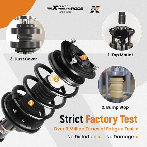 maXpeedingrods 172116 172117 Front Strut for Toyota Matrix AWD FWD 2003-2008 Pontiac Vibe AWD FWD 2003-2008, Complete Shock Absorber Strut with Coil Spring Assembly, 2Pc in Saudi Arabia