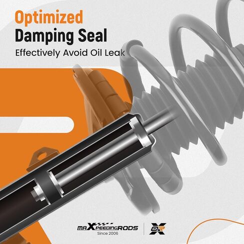 maXpeedingrods 172116 172117 Front Strut for Toyota Matrix AWD FWD 2003-2008 Pontiac Vibe AWD FWD 2003-2008, Complete Shock Absorber Strut with Coil Spring Assembly, 2Pc in Saudi Arabia