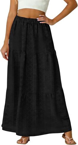Summer Skirts for Women 2026 Maxi Beach Vacation Spring Holiday Clothes Womens Fashion Casual Boho Long Flowy Skirt in Saudi Arabia