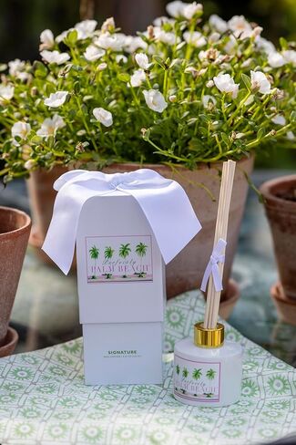 Signature Diffuser - Ocean Mist & Citrus Scent, 4.25 Oz Natural Reed Diffuser for Home Fragrance, Long-Lasting Aroma, Coastal Decor, Made in USA in Saudi Arabia