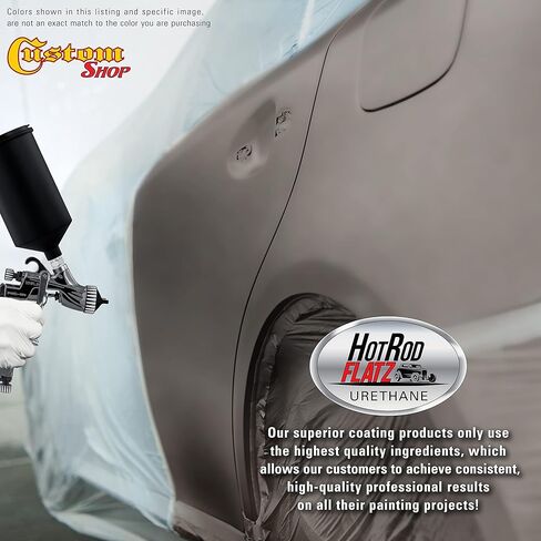 Custom Shop - Graphite Gray Metallic - Hot Rod Flatz Flat Matte Satin Urethane Auto Paint - Complete Gallon Paint Kit - Professional Low Sheen Automotive, Car Truck Coating, 4:1 Mix Ratio in Saudi Arabia