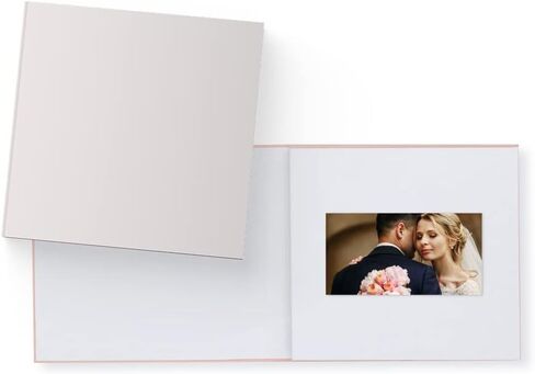 Heirloom Video Book - 5" HD Screen for Custom Memory Gift - Wedding Birthday Anniversary - 20 Min Video Photo Keepsake - USB Rechargeable - Wedding in Saudi Arabia