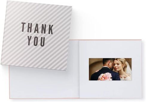 Heirloom Video Book - 5" HD Screen for Custom Memory Gift - Wedding Birthday Anniversary - 20 Min Video Photo Keepsake - USB Rechargeable - Wedding in Saudi Arabia