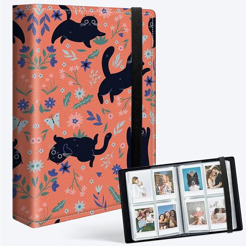 Small Photo Album for 2x3 Photos, Holds 256 Pictures Mini Pocket Photo Book for Fujifilm Instax Mini 12 11 9 40 90 8 7 Evo LiPlay Instant, Flowers Bookshelf Library in Kuwait