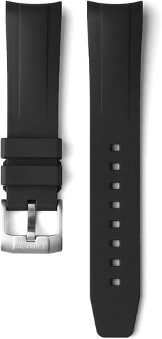 20mm FKM/Fluoroelastomer Curved End Rubber Watch Band for Tudor Black Bay 58 39mm Ranger 39mm Watch Strap Watchband No Gaps in Saudi Arabia