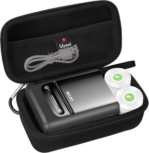 Mchoi Hard Storage Case Fits for Nelko PM220S Label Maker PM220 Portable Handheld Label Printer, Storage Holder for USB Cable and Batteries Accessories, Case Only in Saudi Arabia