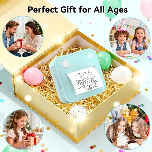 Label Maker Machine - Portable Bluetooth Mini Label Printer - Smartphone Handheld Thermal Sticker Small Labeler Multiple Templates Font Icon Inkless Custom Label for Home Kids School Items in Saudi Arabia