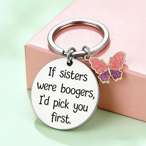 هدايا الأخوات من هدايا سلسلة المفاتيح الأخت للأخوات البالغات، هدية عيد الميلاد للنساء الشقيقات من الأخ عيد الحب وعيد الأم in Kuwait