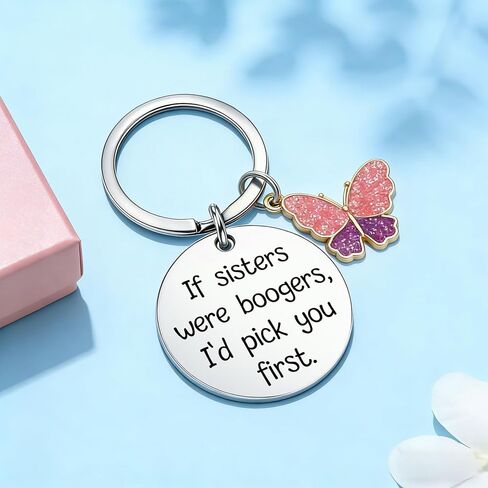 هدايا الأخوات من هدايا سلسلة المفاتيح الأخت للأخوات البالغات، هدية عيد الميلاد للنساء الشقيقات من الأخ عيد الحب وعيد الأم in Kuwait