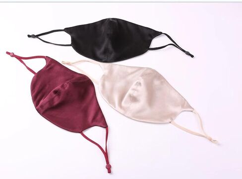 100% mulberry silk mask can be reused for men and women, and it is light and ultraviolet-proof. in Saudi Arabia