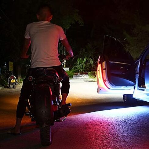 2 قطعة باب السيارة الداخلي ترحيب ضوء LED تحذير السلامة ستروب إشارة شريط مصابيح 120 سنتيمتر مقاوم للماء 12 فولت السيارات أضواء المحيطة الزخرفية in Kuwait