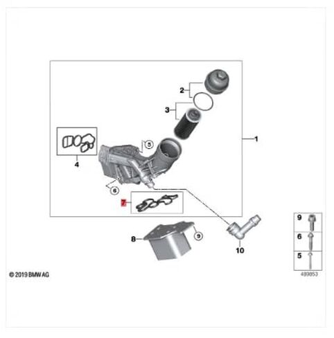 مبيت فلتر الزيت ومجموعات ختم حشية مبرد الزيت 11428591462 11428576430FKM لمحرك BMW B38 B47 1 سلسلة 345 سلسلة X3 X4 X5 F25 F26 F15 F10 F30 F20 F22 F32 316I 520I 120I 420I in Saudi Arabia