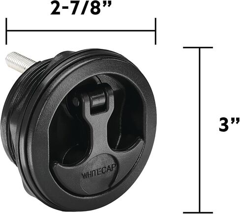Whitecap 3230BC Nylon Non-Locking T-Handle - Black 4H x 6L x 4W in Kuwait