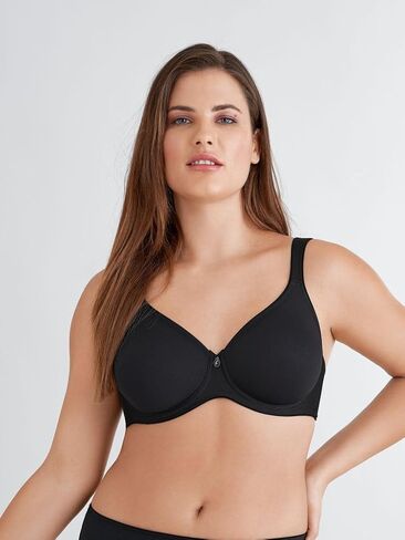 Conturelle Women's Pure Balance Molded Spacer Underwire Bra, 206201, Black, 38D in Saudi Arabia