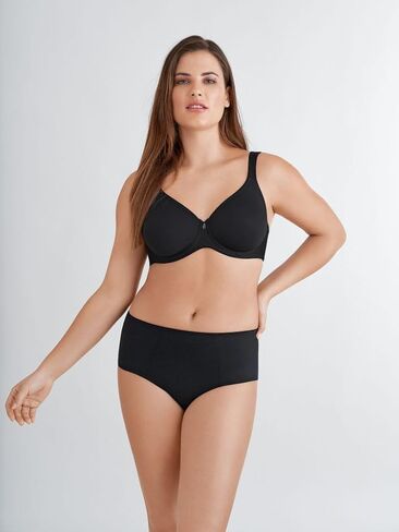 Conturelle Women's Pure Balance Molded Spacer Underwire Bra, 206201, Black, 38D in Saudi Arabia