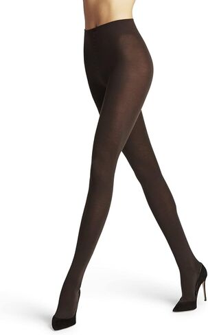 FALKE Women's Softmerino Tights, Thick Warm Breathable, Merino Wool Cotton, Trendy Casual or Dress Stockings, Black (Black 3009), L, 1 Pair in Saudi Arabia