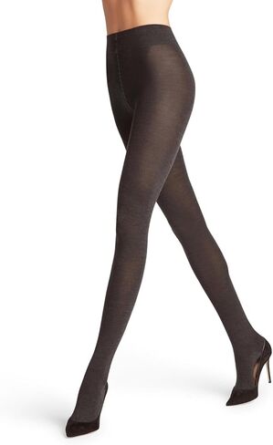 FALKE Women's Softmerino Tights, Thick Warm Breathable, Merino Wool Cotton, Trendy Casual or Dress Stockings, Black (Black 3009), L, 1 Pair in Saudi Arabia