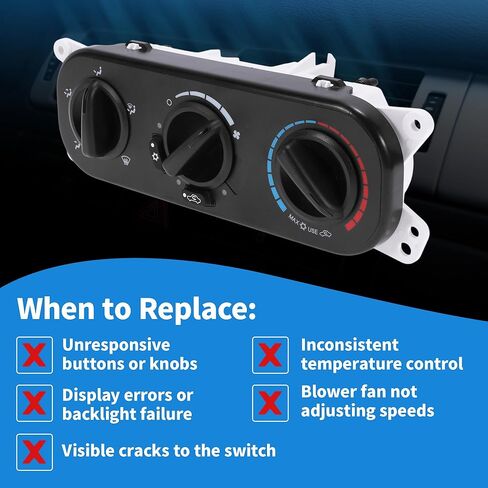 لوحة وحدة تبديل سخان التحكم في المناخ لسيارة جيب رانجلر 3.8L 2007 2008 2009 2010 HVAC وحدة درجة حرارة المناخ رقم 55111841AE/55111841AB/55111841AC in Kuwait