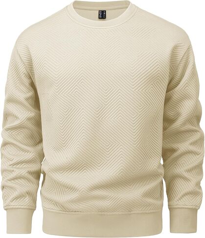 MAGCOMSEN رجالي Crewneck بلوزات طويلة الأكمام هندسية محكم البلوز قمصان الشتاء الخريف عادية لينة البلوز in Saudi Arabia