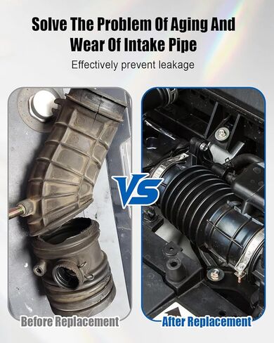 Air Intake Hose Tube Fit for Honda CR-V 2.4L 2010 2011 Replace 17228-REZ-A00 696-011, Air Intake Tube Boot with Clamps, Black in Saudi Arabia