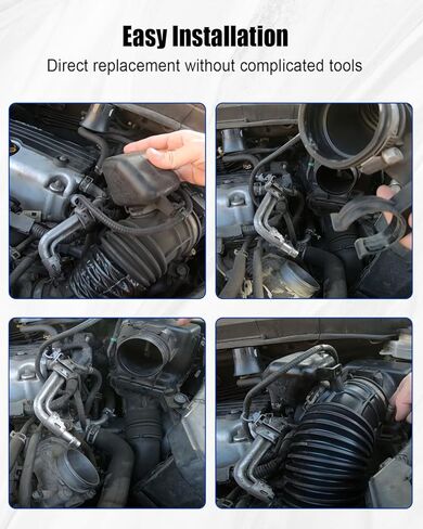 Air Intake Hose Tube Fit for Honda CR-V 2.4L 2010 2011 Replace 17228-REZ-A00 696-011, Air Intake Tube Boot with Clamps, Black in Saudi Arabia
