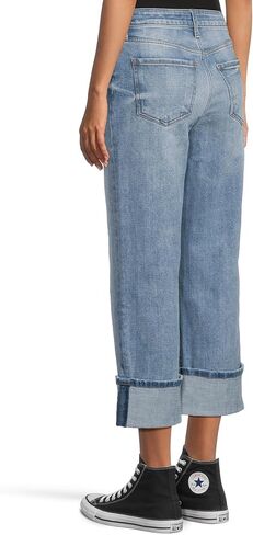 KUT from The Kloth Womens Petite Sienna High Rise Straight Leg-roll Up 5" in Saudi Arabia