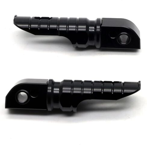 MZS Motorcycle Rear Foot Pegs, Adjustable Passenger Footpegs Black Compatible with Trident 660 / Bonnevill/Daytona 675 R/Street Triple R RS S/Speed Triple RR RS/Speed Twin/Street Scramble in Saudi Arabia