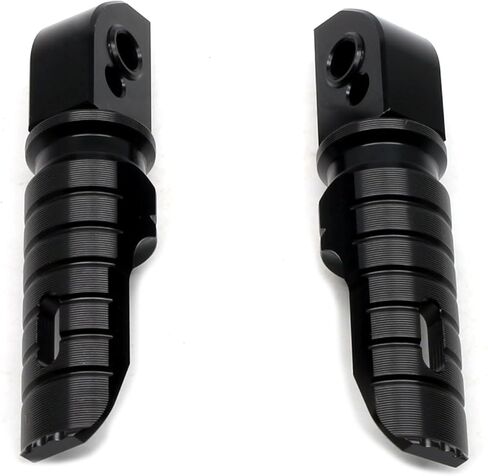 MZS Motorcycle Rear Foot Pegs, Adjustable Passenger Footpegs Black Compatible with Trident 660 / Bonnevill/Daytona 675 R/Street Triple R RS S/Speed Triple RR RS/Speed Twin/Street Scramble in Saudi Arabia