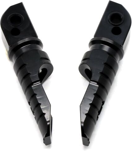 MZS Motorcycle Rear Foot Pegs, Adjustable Passenger Footpegs Black Compatible with Trident 660 / Bonnevill/Daytona 675 R/Street Triple R RS S/Speed Triple RR RS/Speed Twin/Street Scramble in Saudi Arabia