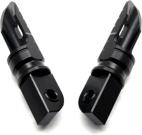 MZS Motorcycle Rear Foot Pegs, Adjustable Passenger Footpegs Black Compatible with Trident 660 / Bonnevill/Daytona 675 R/Street Triple R RS S/Speed Triple RR RS/Speed Twin/Street Scramble in Saudi Arabia